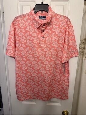 Hogan Coral Floral Polo Shirt